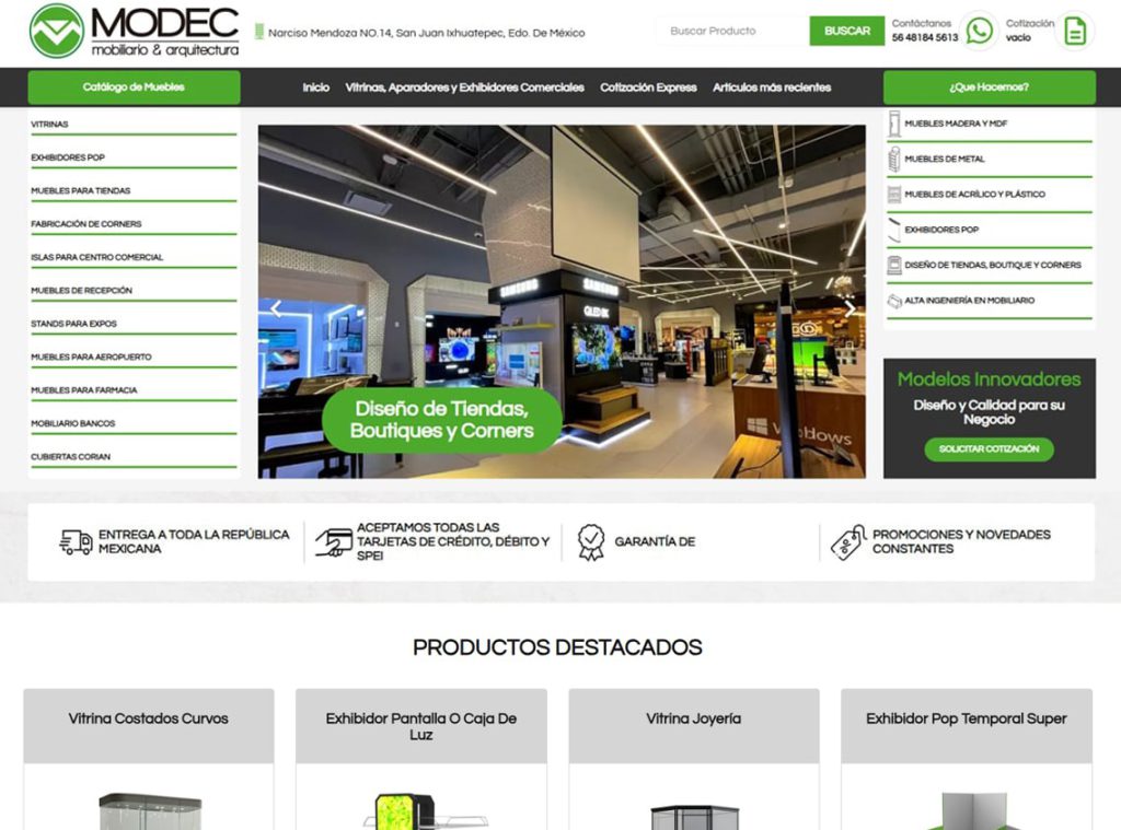 Sitio web modec